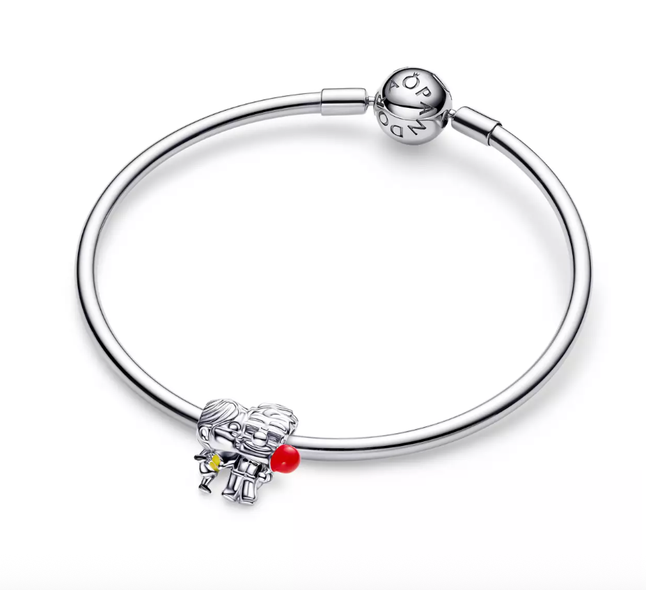 【Moments】Carl Fredricksen and Ellie Charm 925 Silver Pendant 793649C01 red