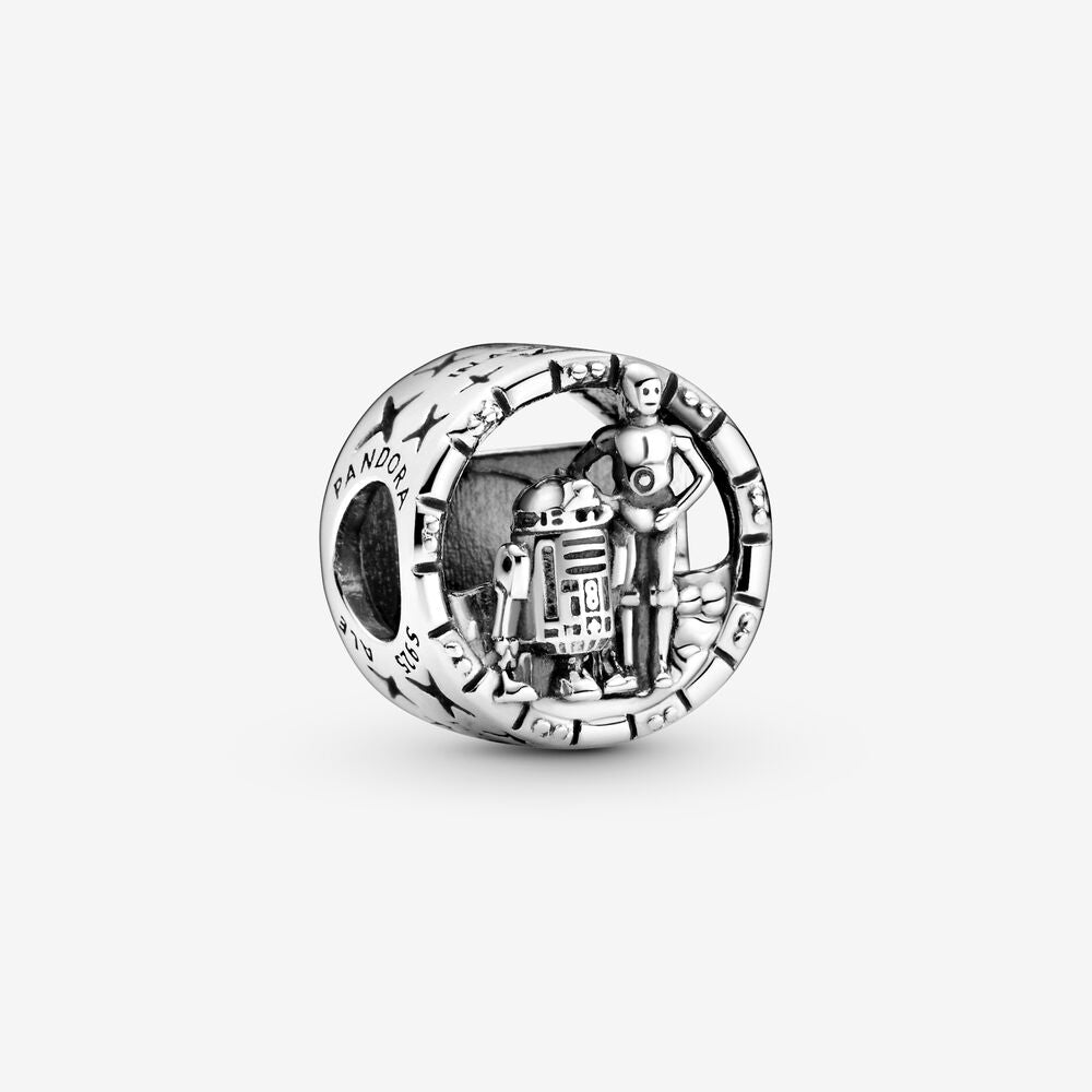 【Moments】Star Wars PAN Star Wars C-3PO and R2-D2 Openwork Charm 799245C00 925 silver