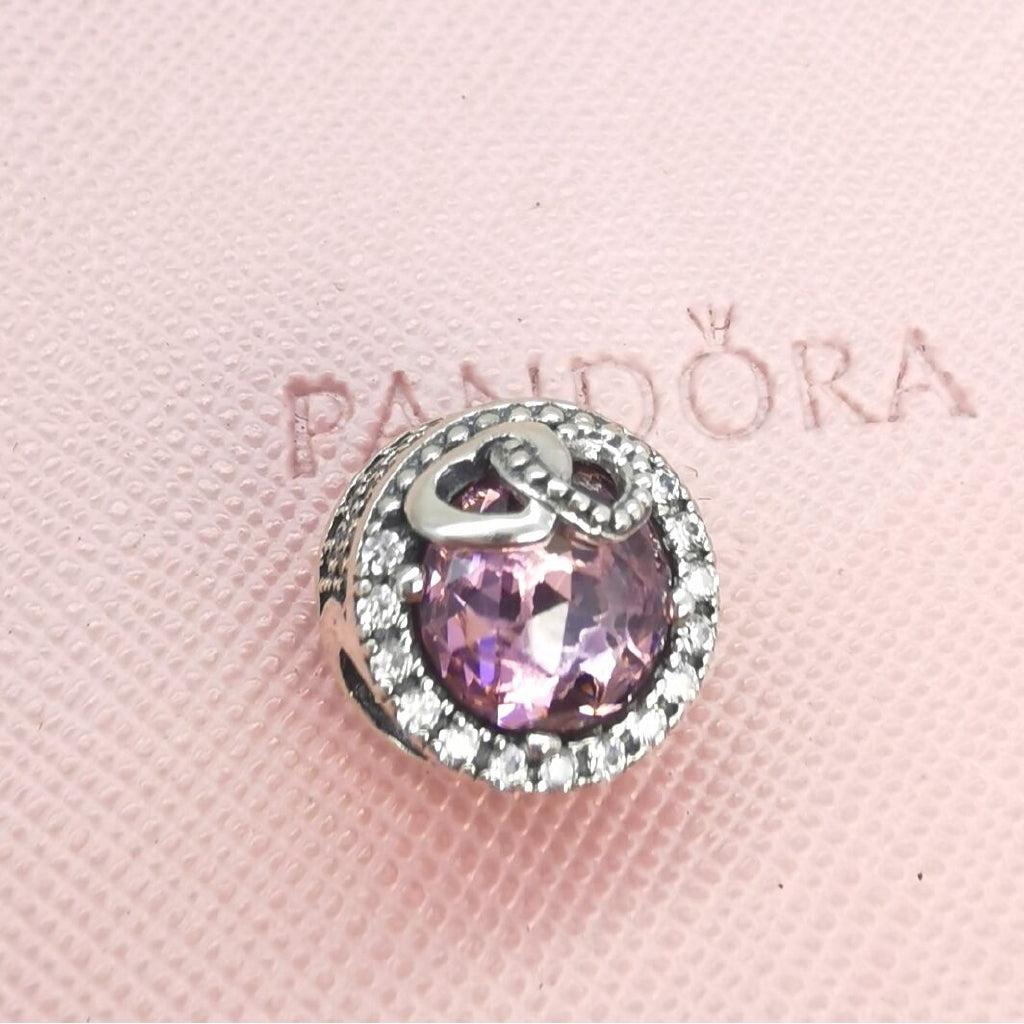 【Moments】Pan Pink Lovebirds Charm 925 Silver for women two heart 797451PCZ