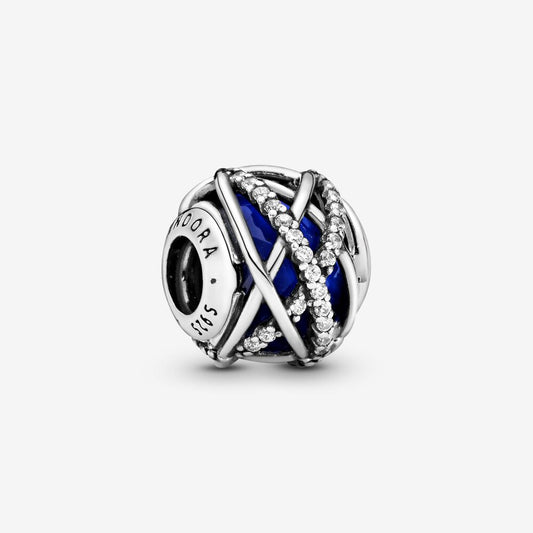【Moments】PAN Blue Galaxy Charm 796361NCB 925 silver Classic crystal
