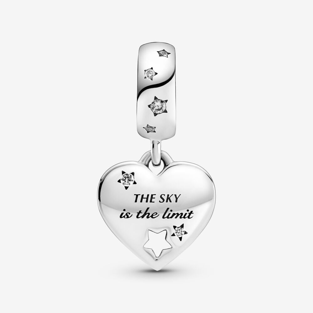 【Moments】Pan Congratulations Heart & Stars Dangle Charm 799323C01 925 Silver You did it pendant