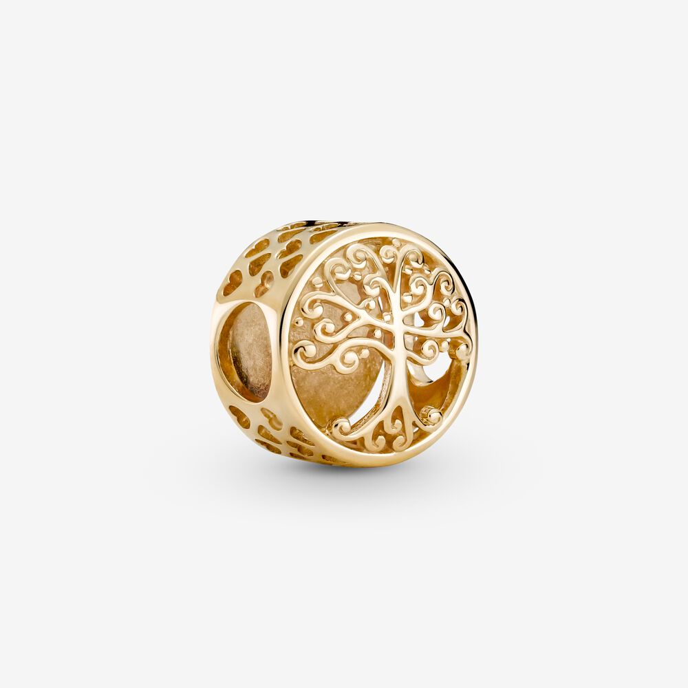 【Moments】PAN Openwork Family Roots Charm Passions Gold 797590 tree 925 silver 759132C00