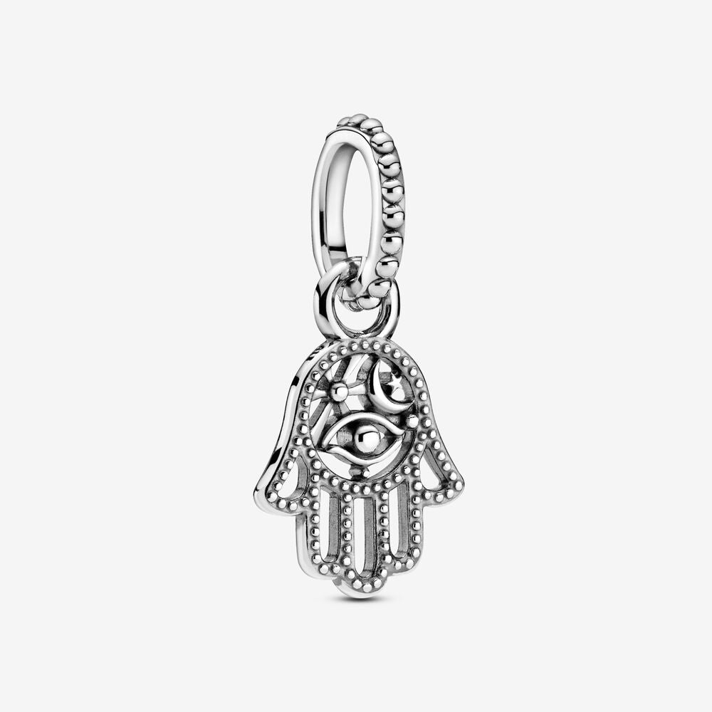 【Moments】PAN Protective Hamsa Hand Dangle Charm lucky pendant 799144C00 925 silver