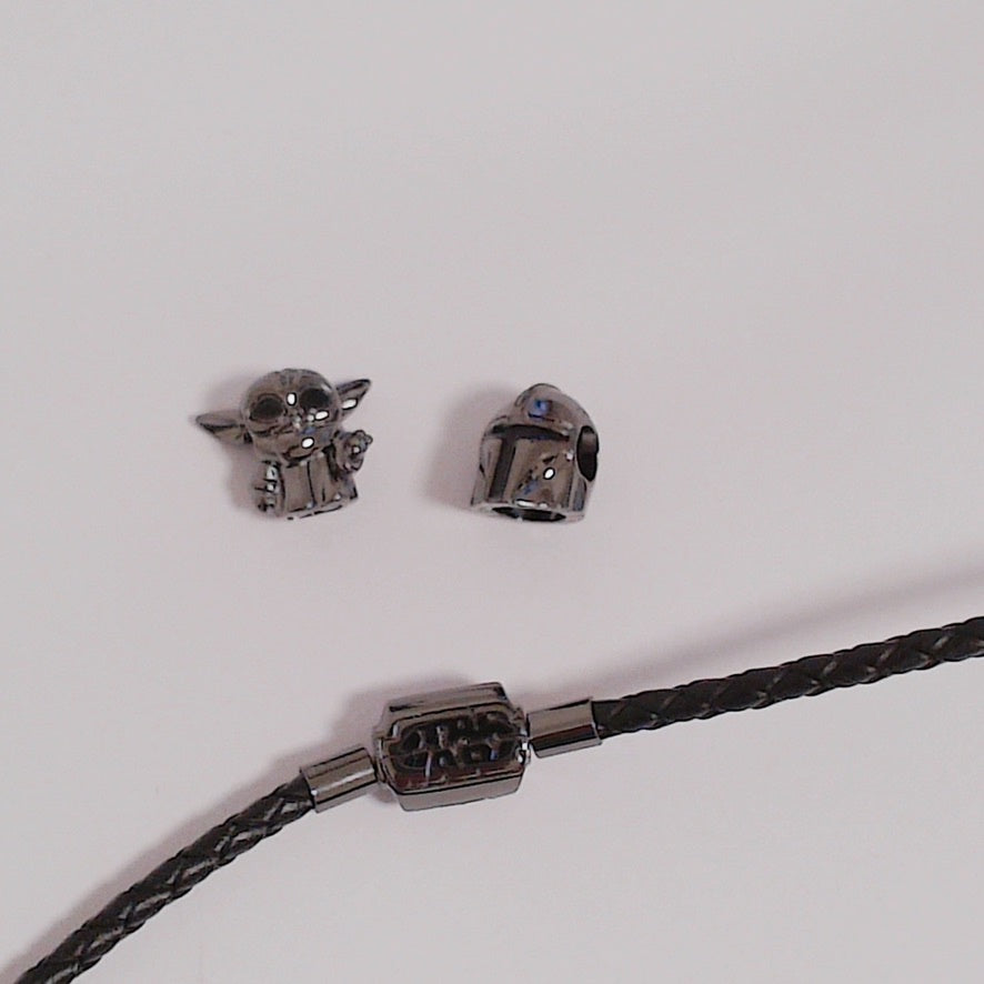 【Moments】pandora Star Wars Grogu Charm 749253C01 pendant Black silver