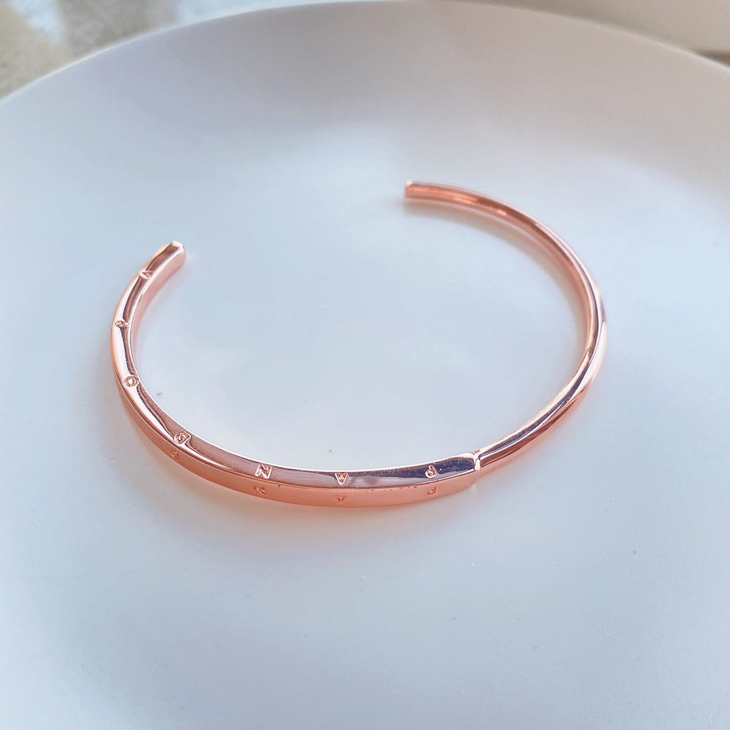 Pan Signature I-D Bangle 925 silver women rose gold/gold/silver Simple classic style 589493C00 569493C00 599493C00