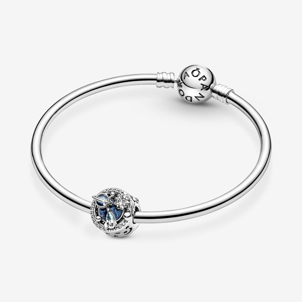 【Moments】Pan A Trip To The Galaxy Charm 790028C01 Sterling silver 925 Silver blue star