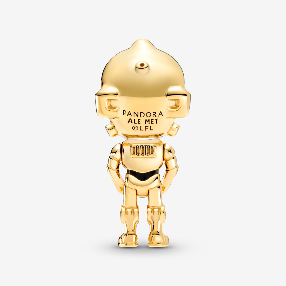 【Moments】Star Wars PAN  Star Wars C-3PO Charm Pendat 769244C01 Gold Robot activity