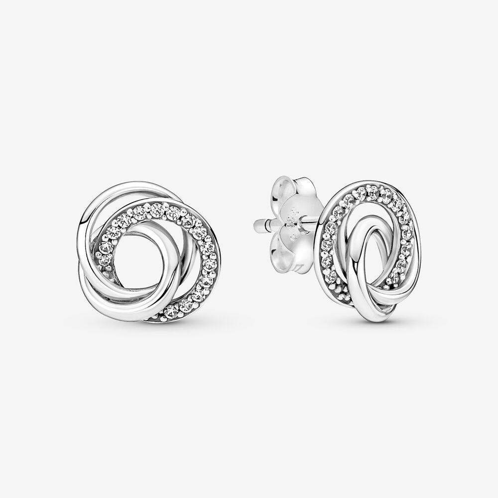 Pan Family Always Encircled Stud Earrings 291076C01 925 silver for women Sterling silver