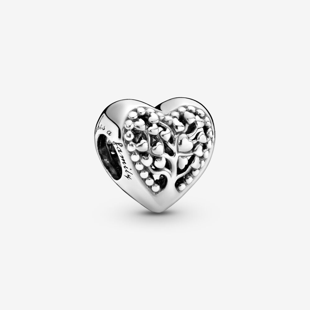 【Moments】PAN Openwork Family Tree Heart Charm 797058 788826C01 Rose gold 925 silver