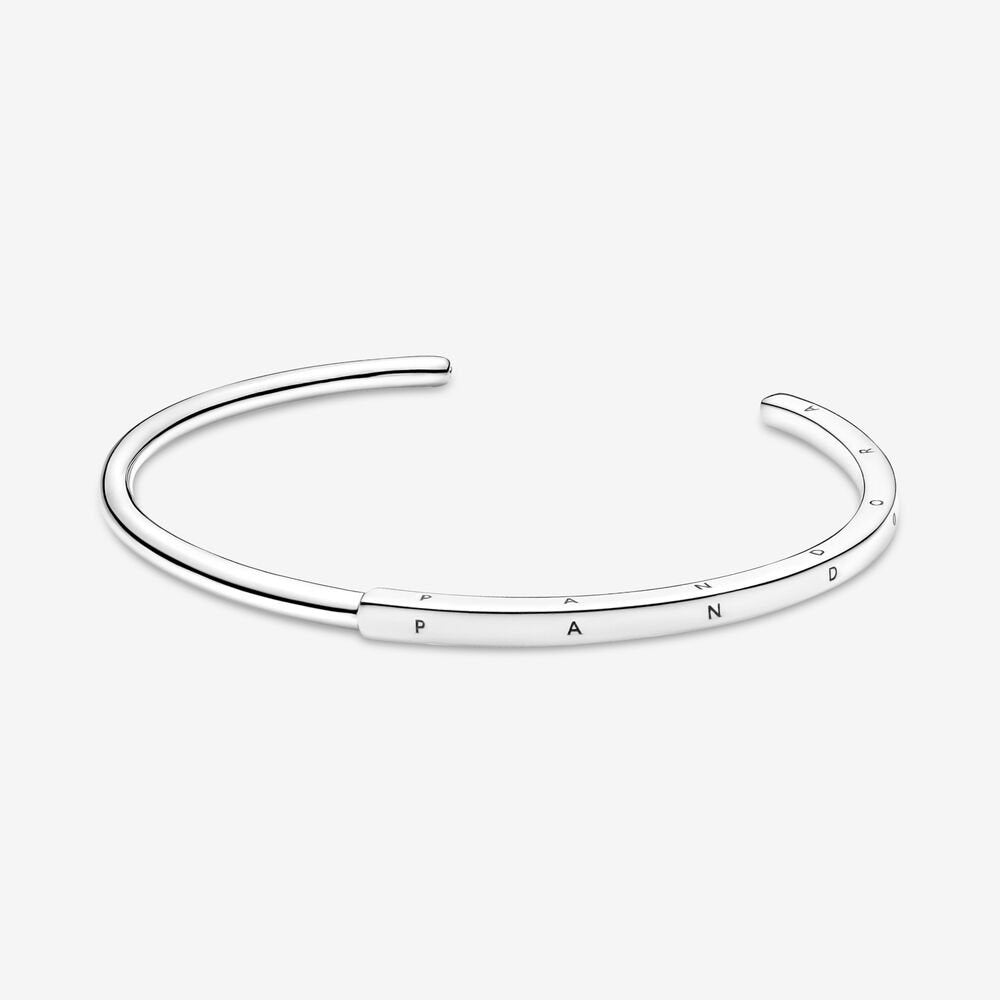 Pan Signature I-D Bangle 925 silver women rose gold/gold/silver Simple classic style 589493C00 569493C00 599493C00