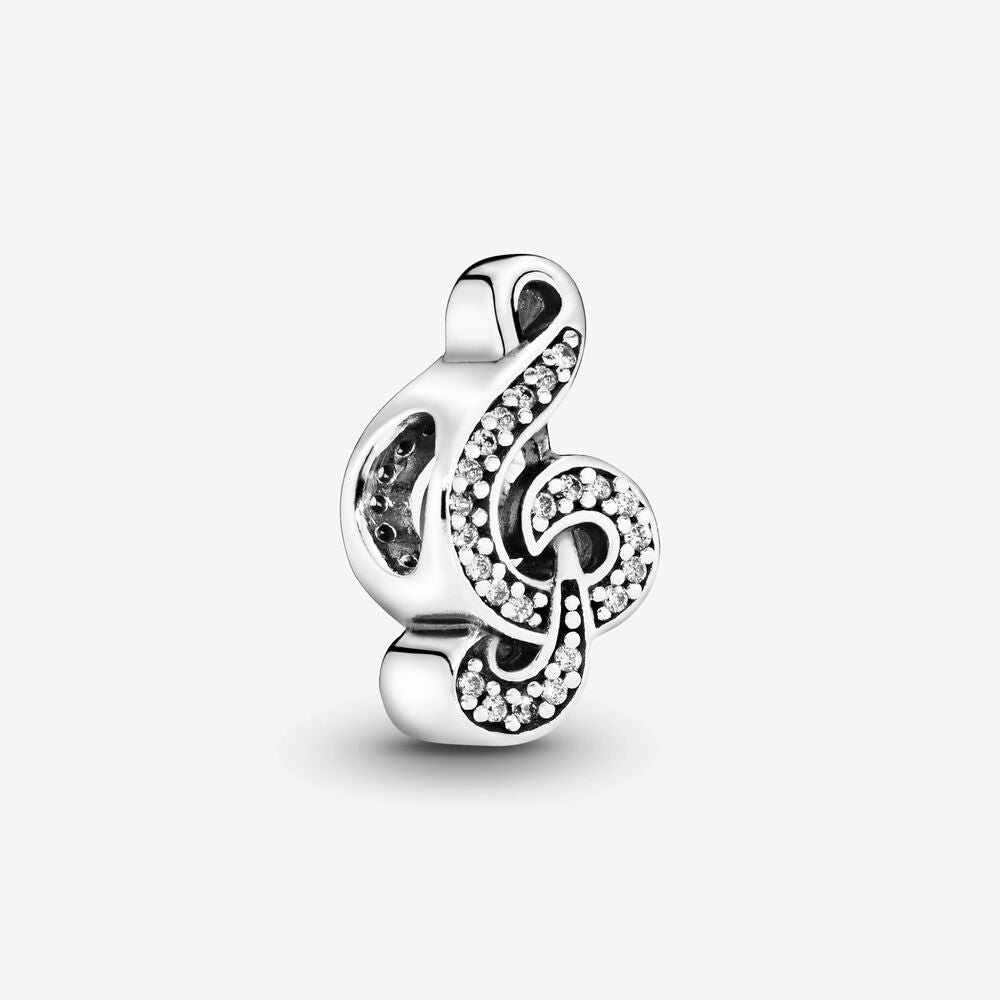 【Moments】PAN Treble Clef Music Charm 791381CZ 925 silver sterling silver Sweet Music Note