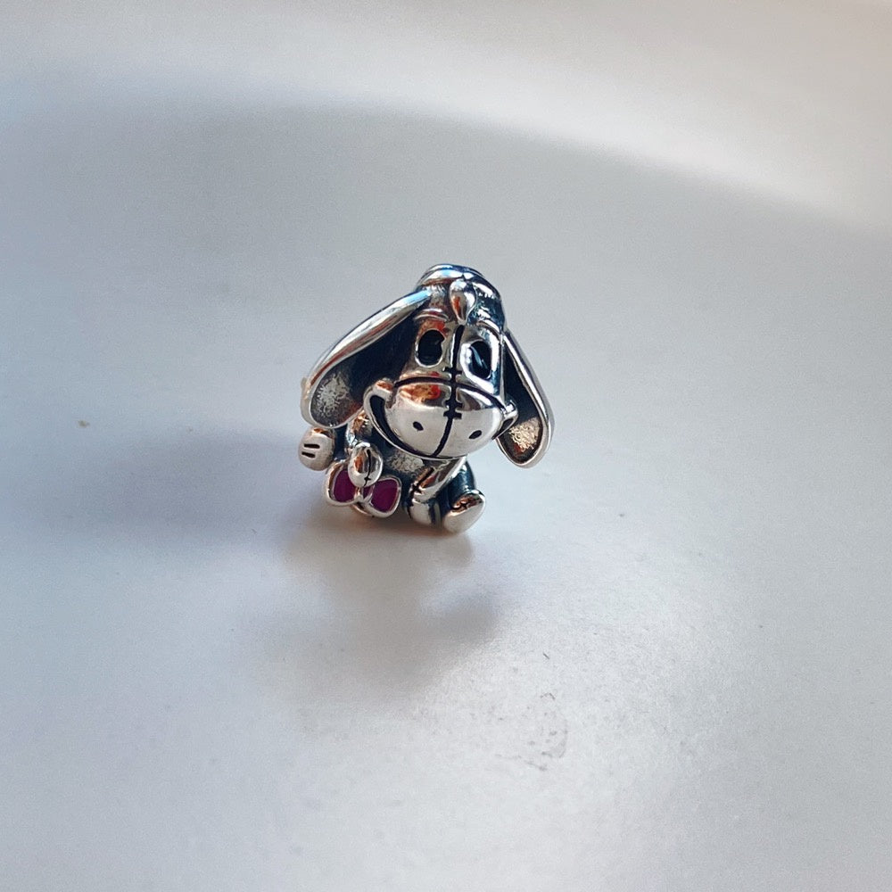 【Moments】Pan Winnie the Pooh Eeyore Charm 925 silver 792209C01 donkey Cartoon animal