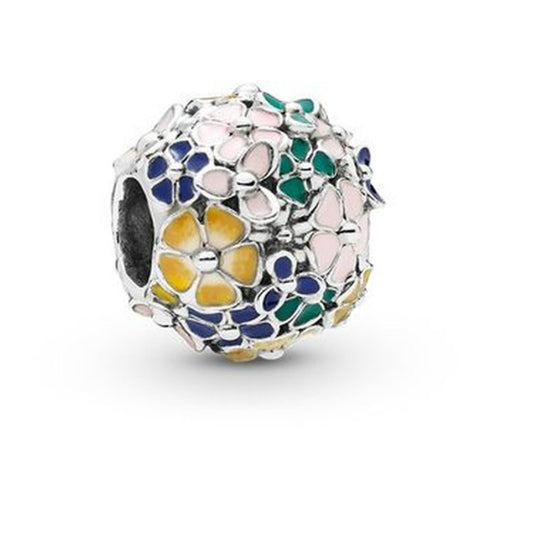 【Moments】Classic Flower Arrangement Charm 925silver green for pan 797907ENMX