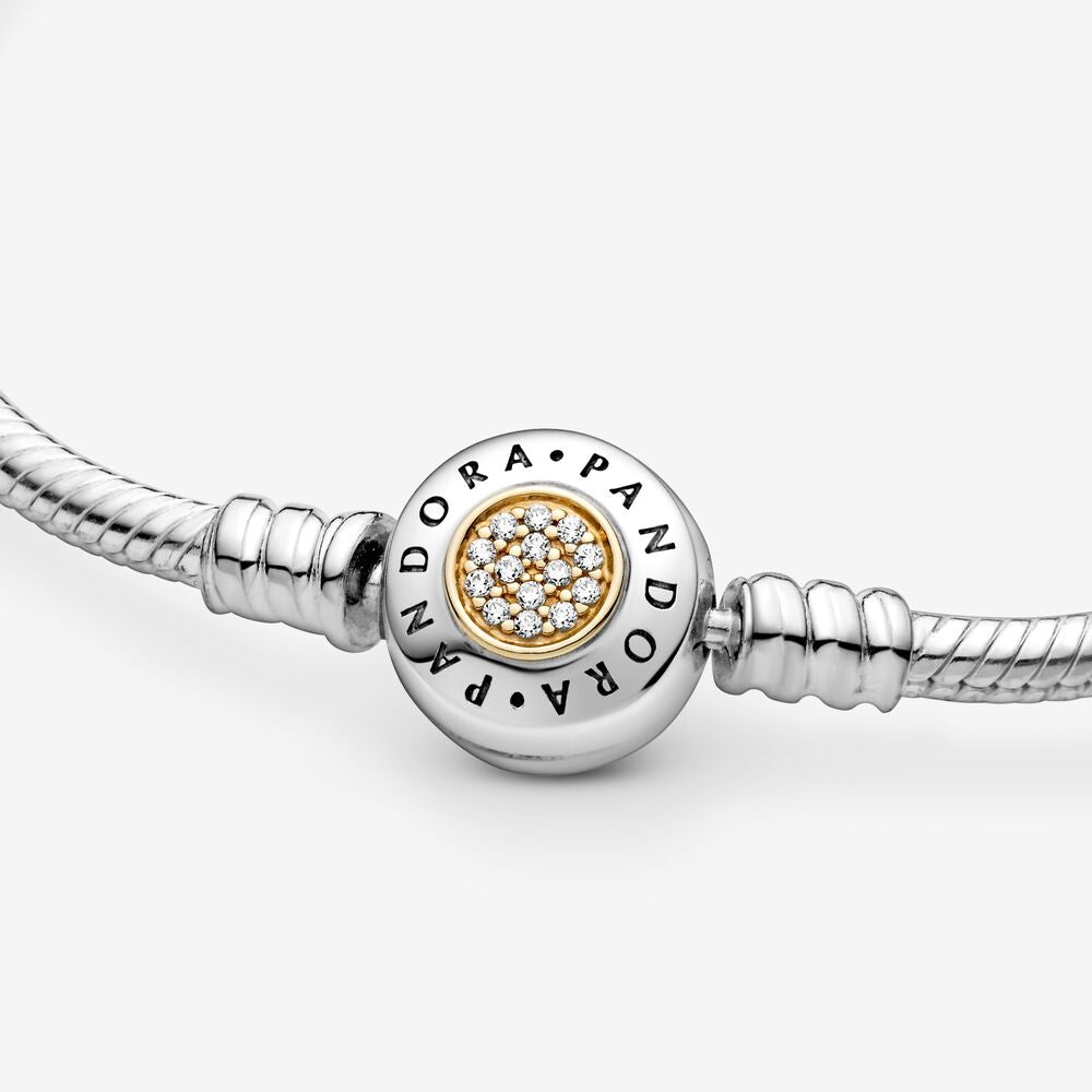 【Moments】PAN Moments Silver and Gold Bracelet 925 silver diamond 590741CZ