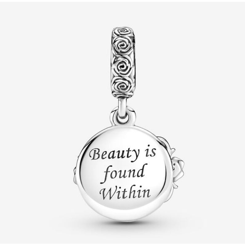 【Moment】PAN Dis*** Beauty and the Beast Dancing Dangle Charm 799014C01 925 Sterling Silver for women