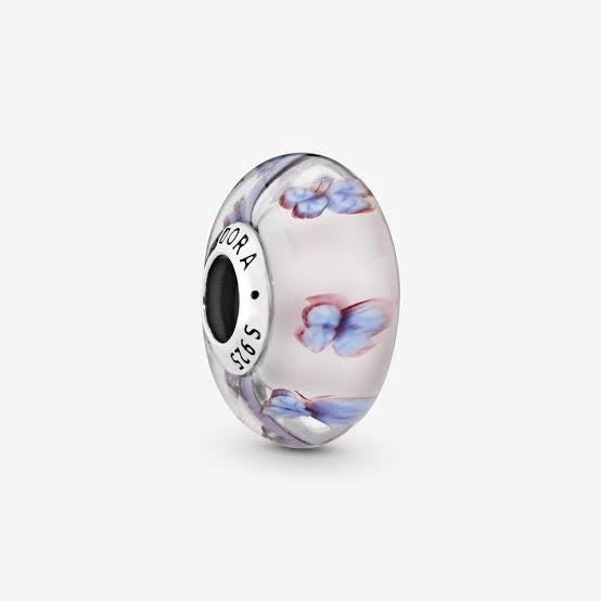【Moments】PAN Blue PINK BUTTERFLY-MURANO CHARM 925 silver 2019 new 797893