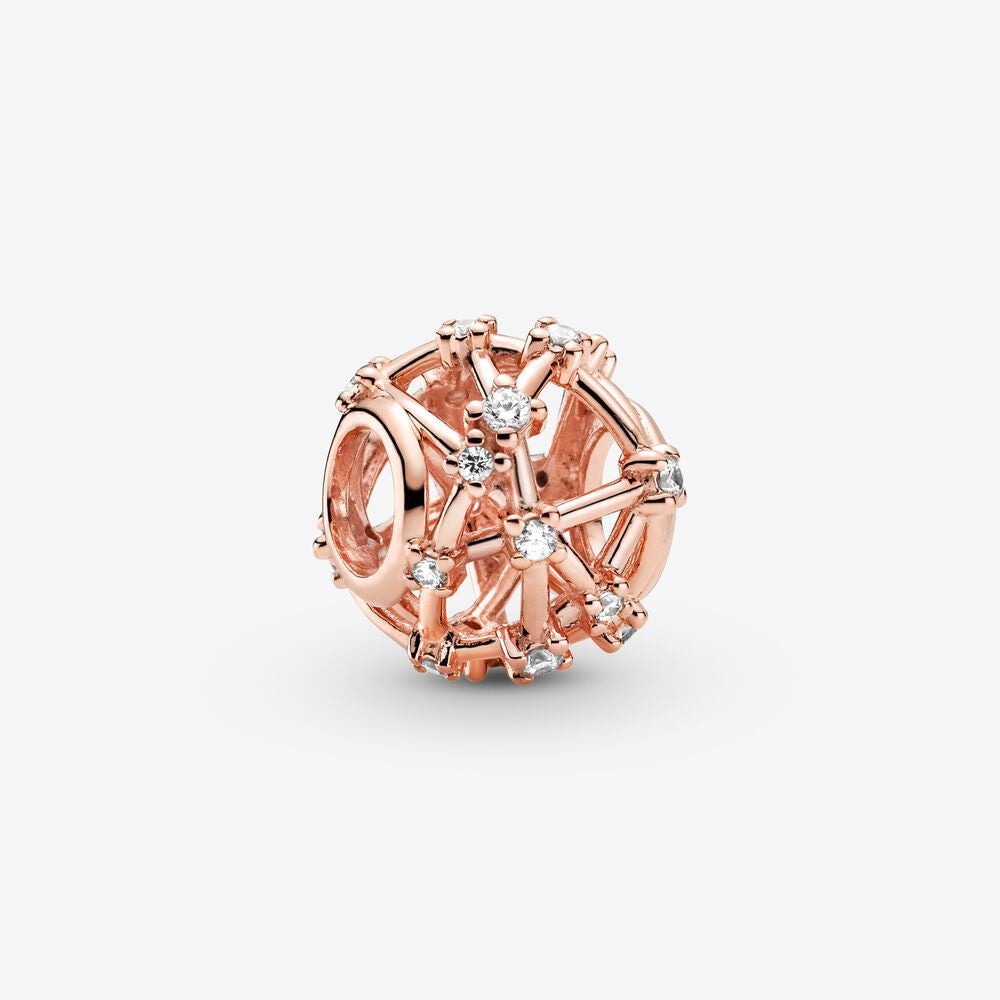 【Moments】Pan Openwork Star Constellations Charm 799240C01 925 silver Rose gold 789240C01