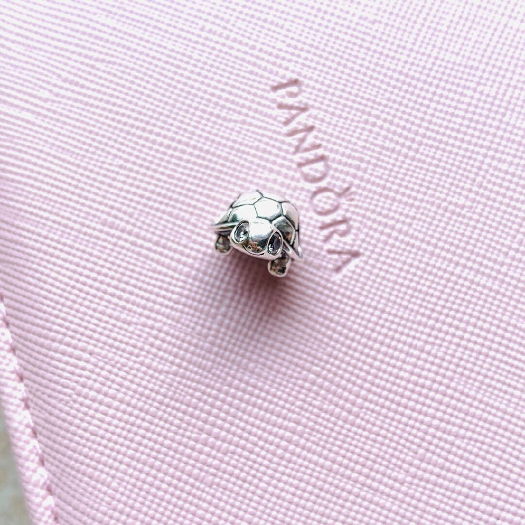 【Moments】Pan BRIGHT-EYED TURTLE CHARM 925 Silver for women 797878CZ