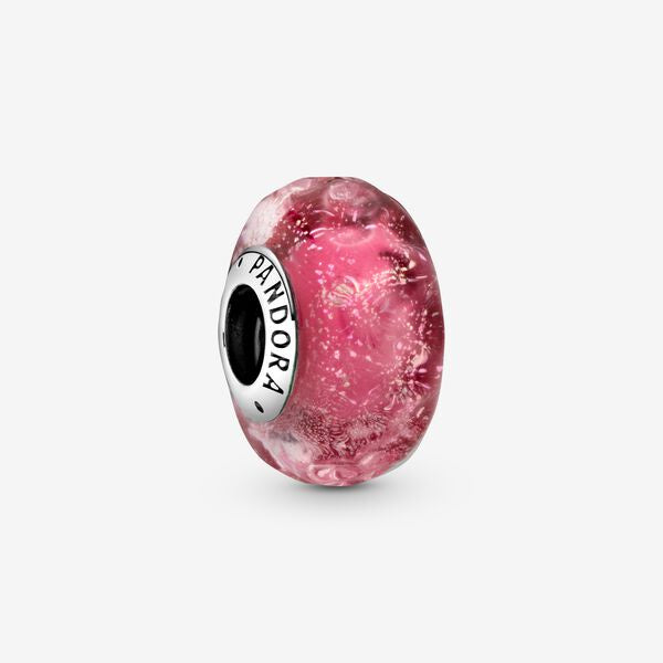 【Moments】Wavy Dark Blue Murano Glass Ocean Charm 798938C00 Pink Red Lavender