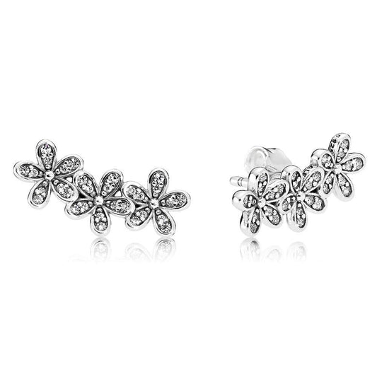 Pan  Dazzling Daisy Clusters Stud Earrings 925 silver 290744CZ