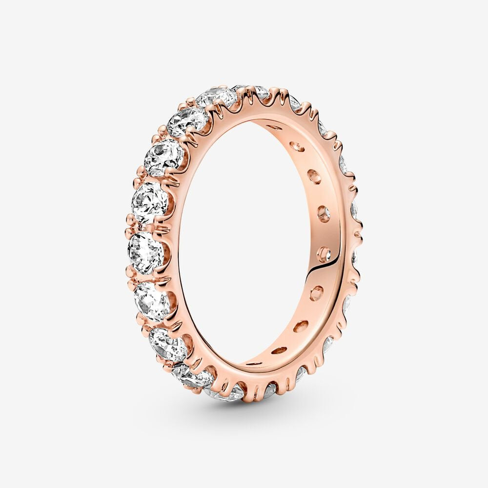 PAN Sparkling Row Eternity Ring 925 silver women diamond silver rose gold blue 190050C01 180050C02 190050C02 180050C01