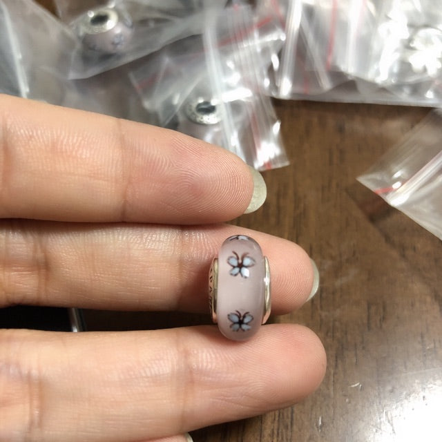 【Moments】PAN Blue PINK BUTTERFLY-MURANO CHARM 925 silver 2019 new 797893