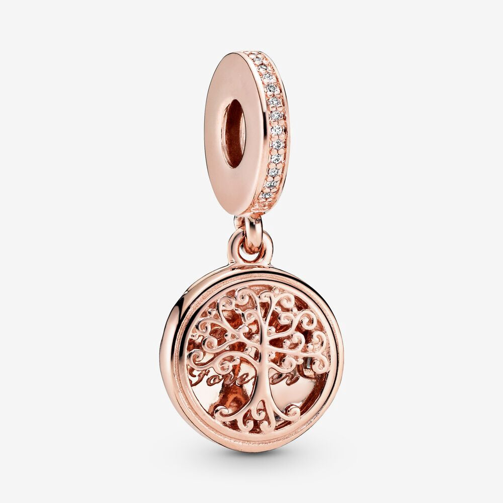 【Moments】PAN Family Roots Dangle Charm 925 Silver ROSE Gold for women pendant 791988CZ 781988CZ