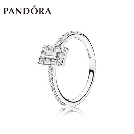 PAN Luminous Ice Ring 925 silver rose gold ring women 187541CZ 197541CZ