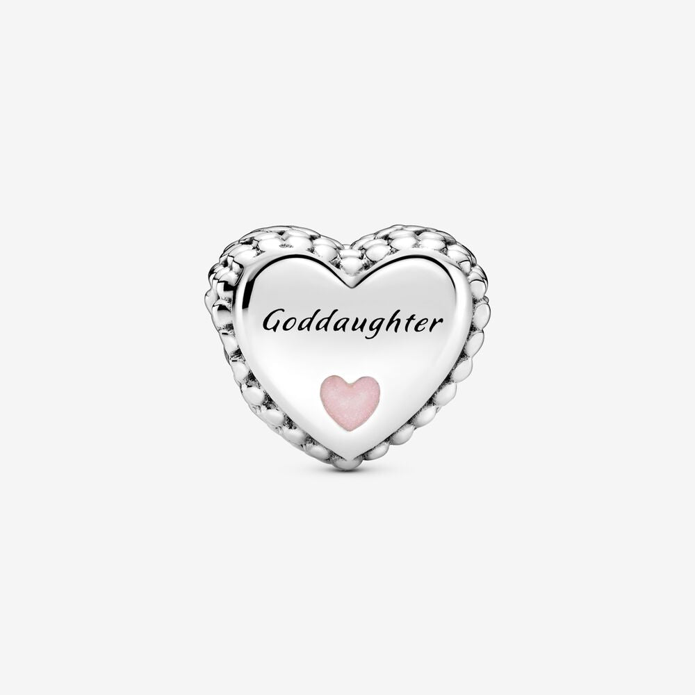 【Moments】People PAN Pink Goddaughter Heart Charm 799147C01 925 silver