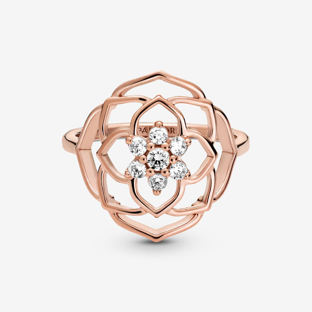 PAN Rose Petals Statement Ring diamond women 189412C01 rose gold