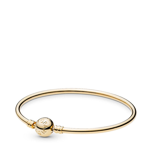 【MOMENTS】PAN MOMENTS 14CT GOLD BANGLE 925 silver for women bracelet 550713