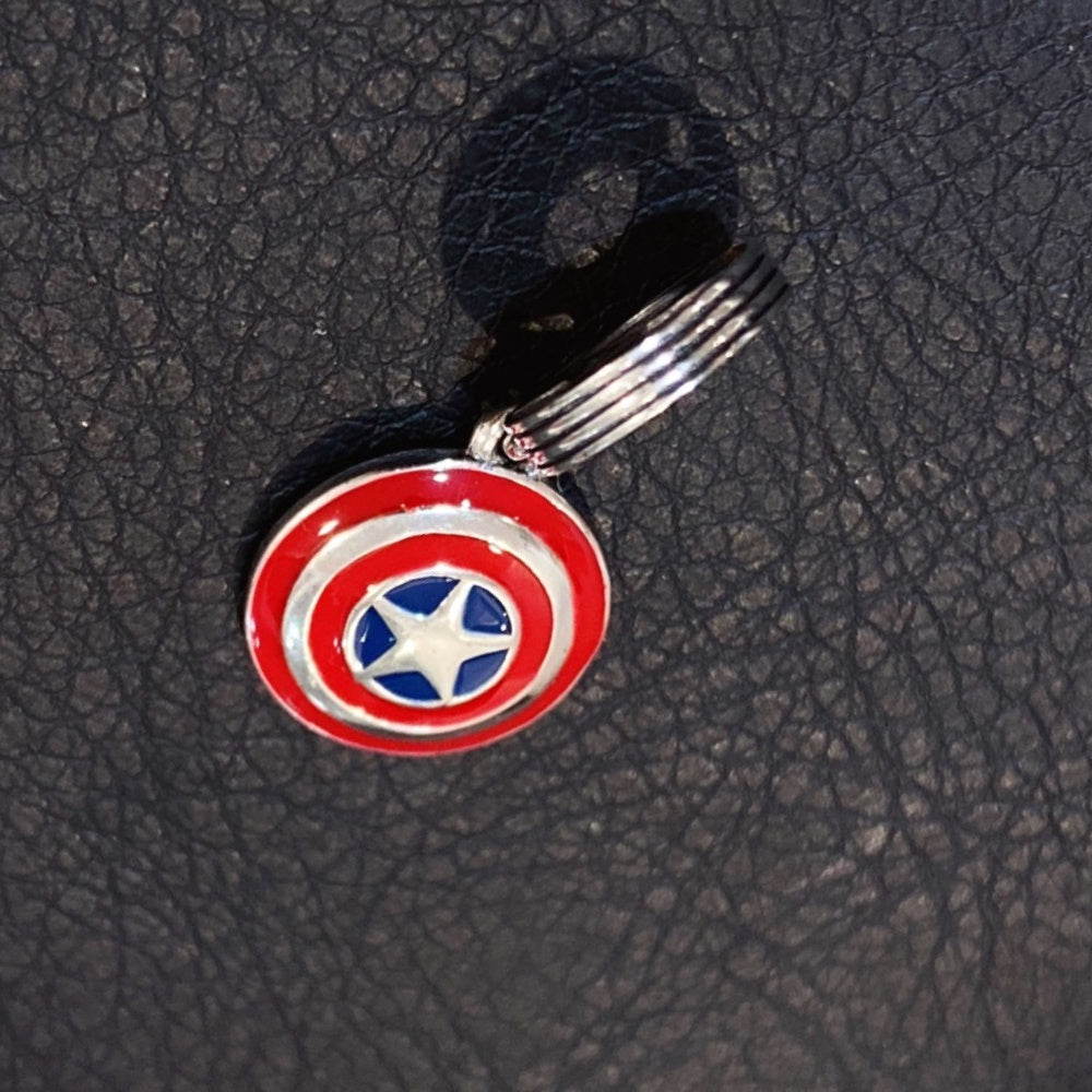 【Moments】PAN Mar The Avenger Marvel Captain Ameri Shield Dangle Charm 925 silver 790780C01