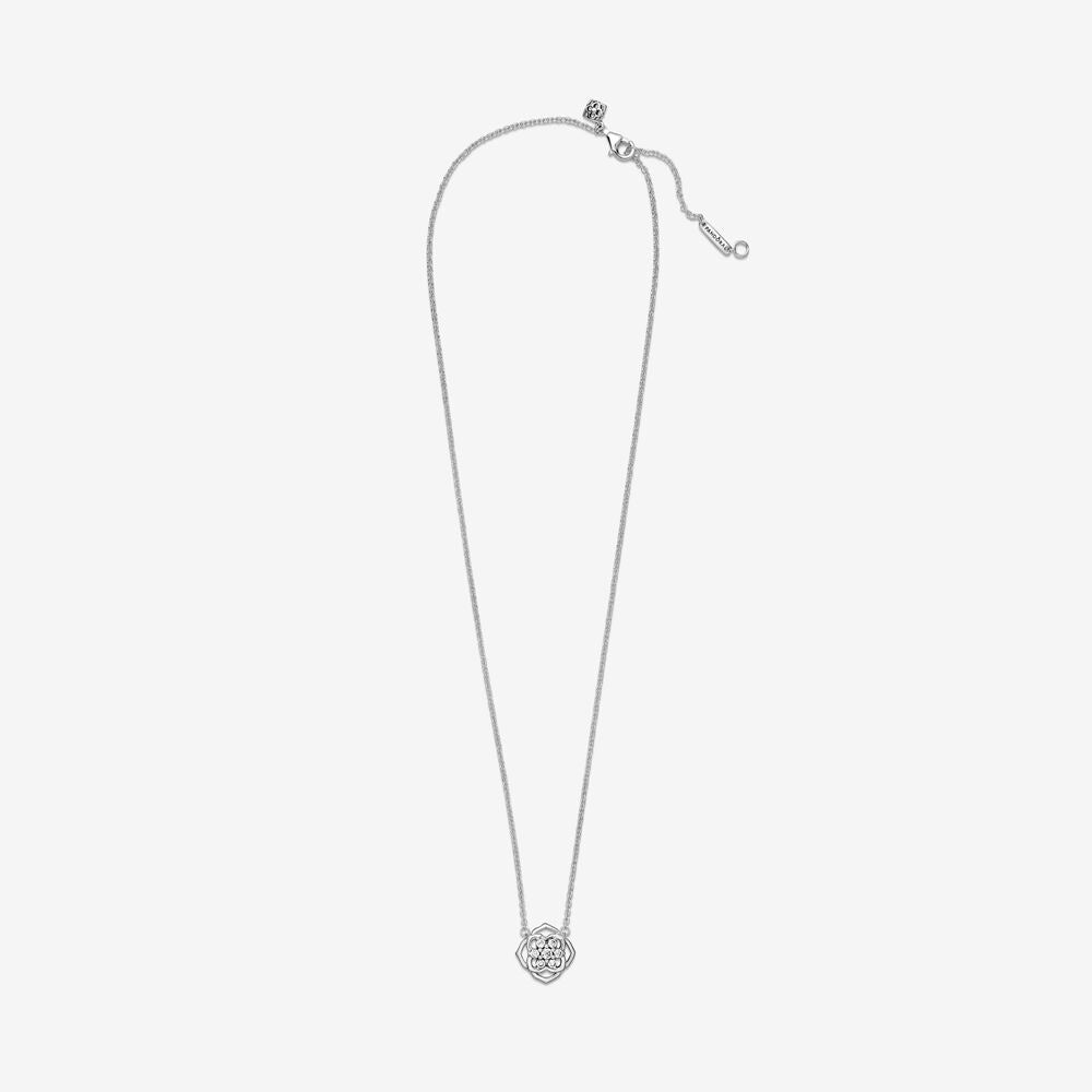 PAN Rose Petals Collier Necklace 399370C01 925 Sterling Silver diamond women 2021 new