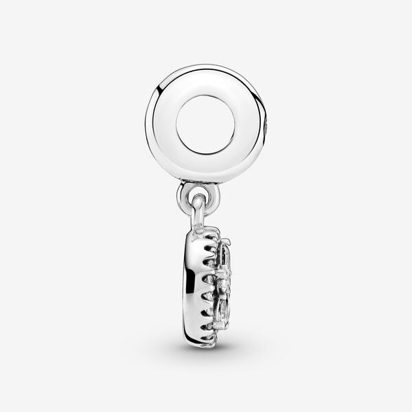 【Moments】Pan Sparkling Snowflake Circle Dangle Charm 799222C01 925 Silver