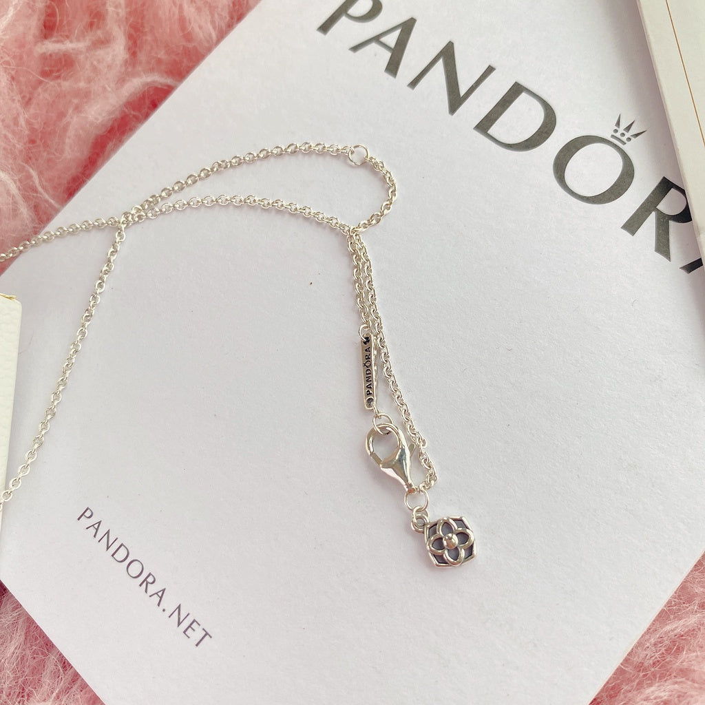 PAN Rose Petals Collier Necklace 399370C01 925 Sterling Silver diamond women 2021 new