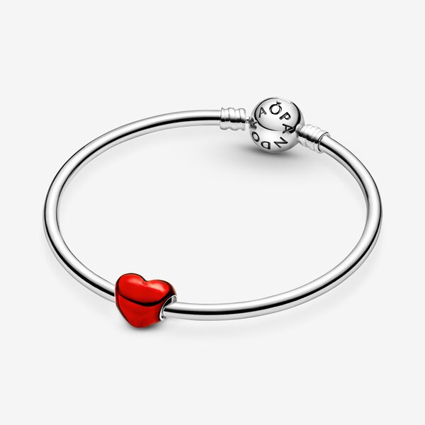 【Moments】Pan Metallic Red Heart Charm purple  Sterling silver 925 silver 799291C03 799291C01 799291C02