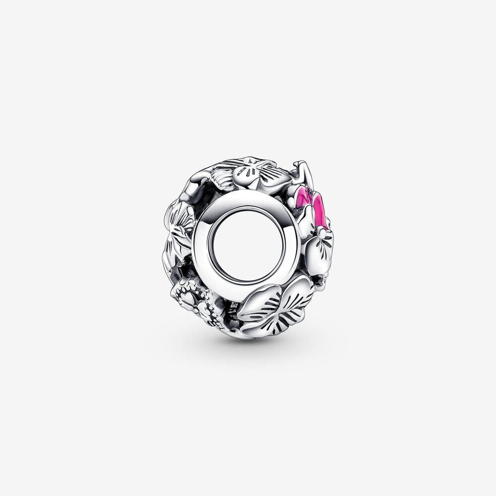 【Moments】PAN Pansy Flower Friends Charm 790759C01 pendant 925 silver pink Flower Friends Charm