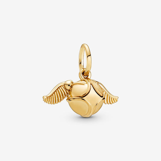 【Moments】Pan Golden Snitch Pendant Charm 925 Silver for women Harry Potter Style