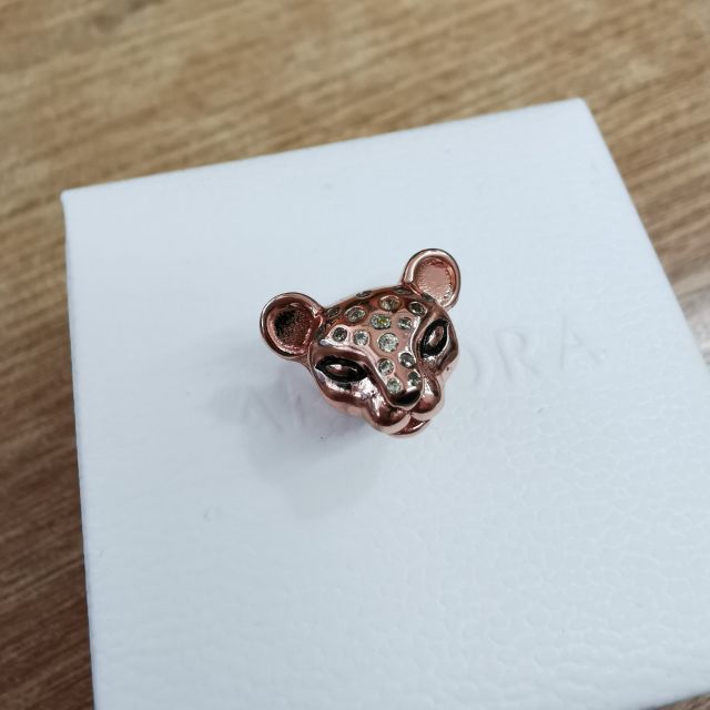 【Moments】PAN ROSE LIONESS CHARM 925 Silver Rose gold Leopard Animal