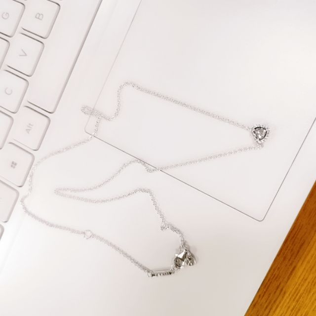 PAN Elevated Heart Necklace 925 silver Timeless Necklace for women diamond 398425C01 398425C02 398425C03