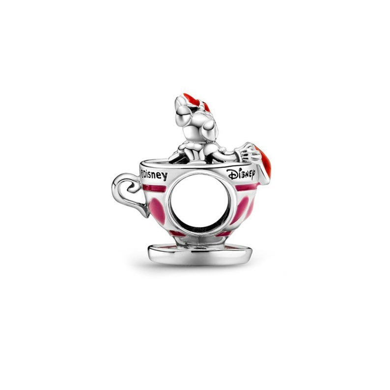 【Moments】Pan Disn** Parks Mickey and Minnie Teacups Charm 925 Silver 799265C01