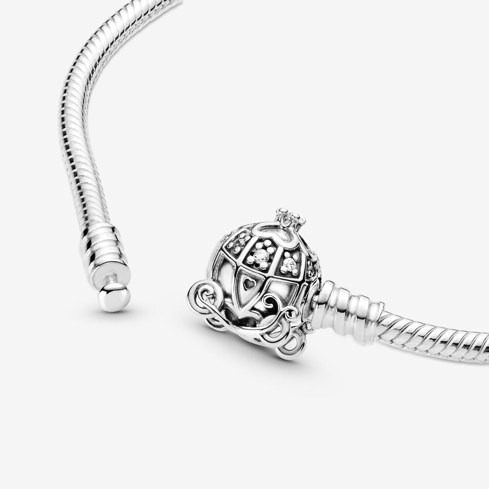 【Moments】Cinderella Pumpkin Coach Clasp PAN Moments Bracelet 925 silver 599190C01 for women kids