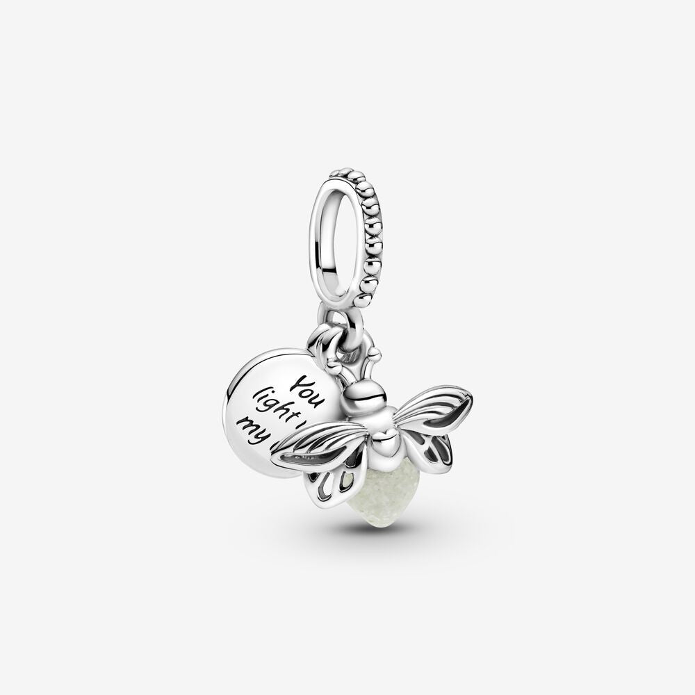 【MOMENTS】Pan Glow-in-the-dark Firefly Dangle Charm 925 Silver 799352C01  Gold 769352C01You light up my life pendant