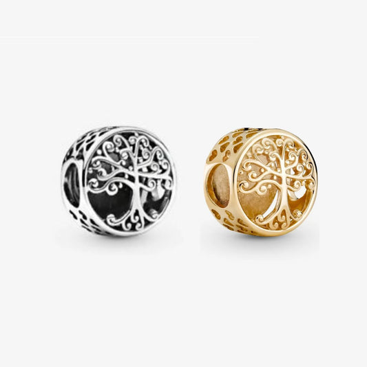 【Moments】PAN Openwork Family Roots Charm Passions Gold 797590 tree 925 silver 759132C00