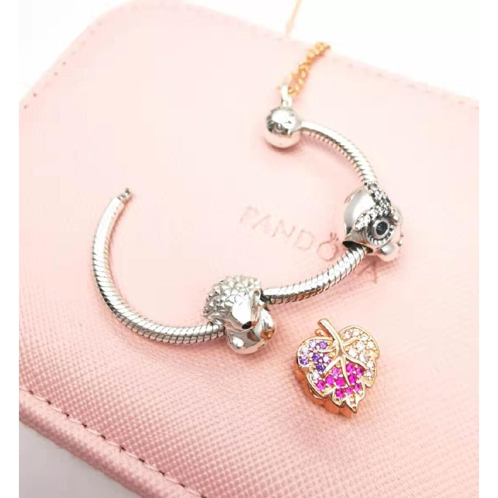 【Moments】Pan Moments O Pendant Charm 925 Silver ROSE Gold for women Small Medium Large