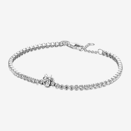 Pan Sparkling Disy Minnie Mouse Tennis Bracelet 590107C01 925 silver women Zirconia Kids women