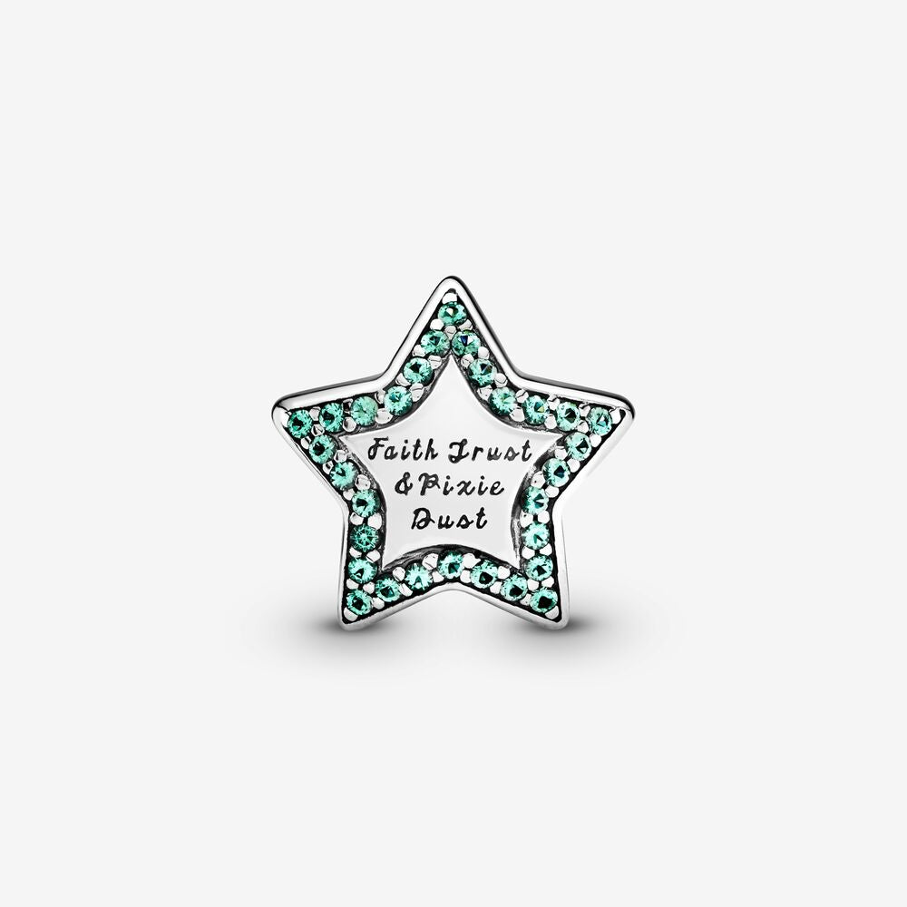 [Moments) Pan Disney Tinkerbell Star Charm 925 Silver for women bracelet 791920NPG 791920CZ