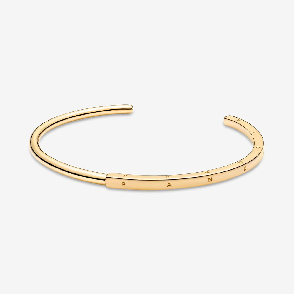 Pan Signature I-D Bangle 925 silver women rose gold/gold/silver Simple classic style 589493C00 569493C00 599493C00