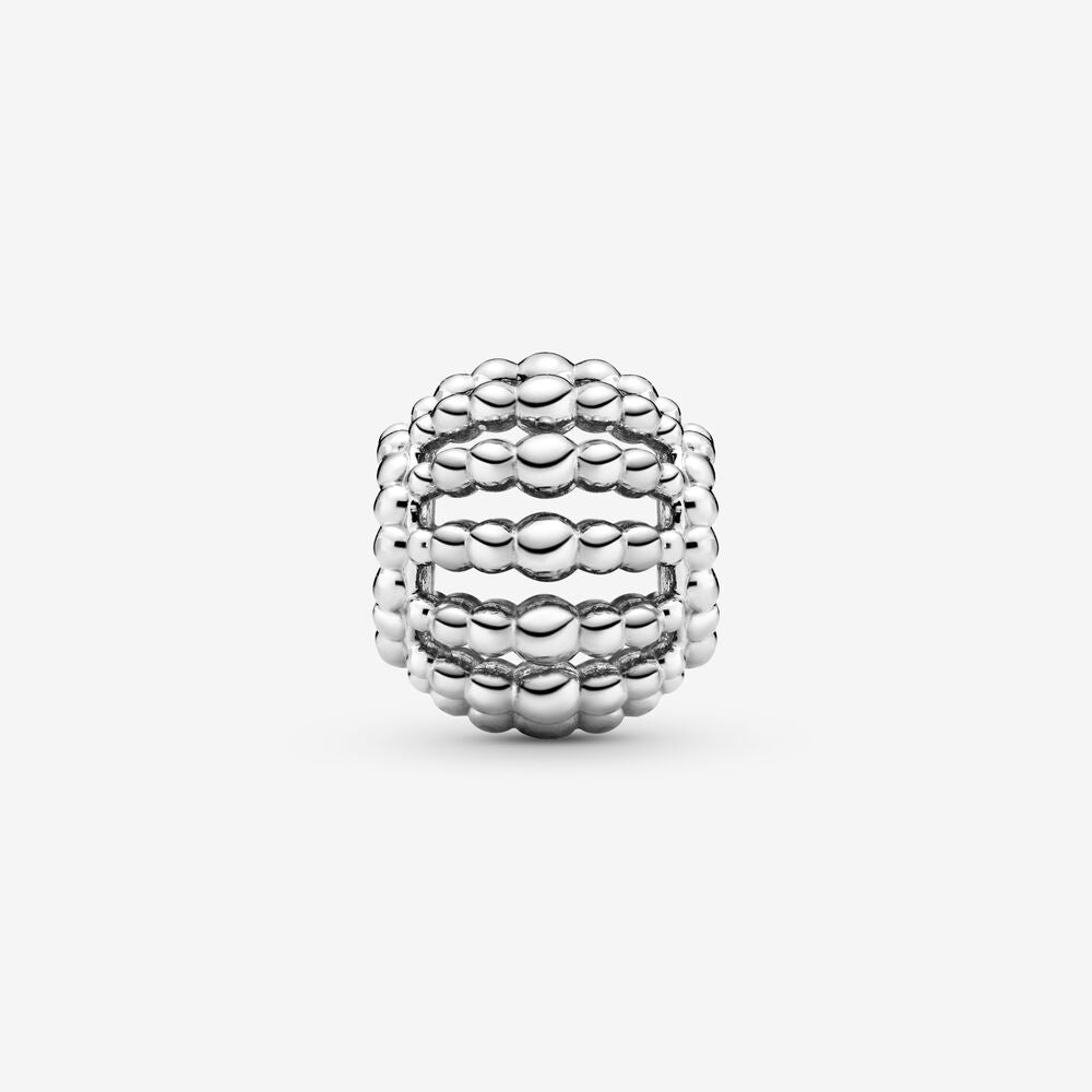 【Moments】PAN Beaded Openwork Charm 925 Silver ROSE Gold for women 798679C00 788679C00