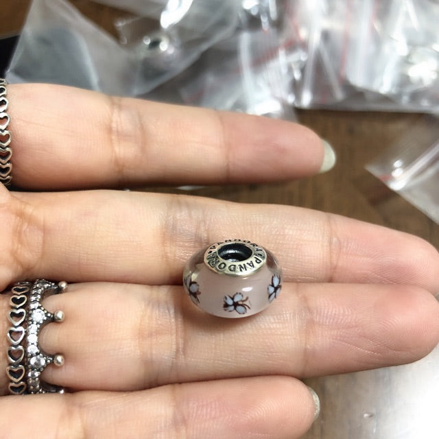 【Moments】PAN Blue PINK BUTTERFLY-MURANO CHARM 925 silver 2019 new 797893